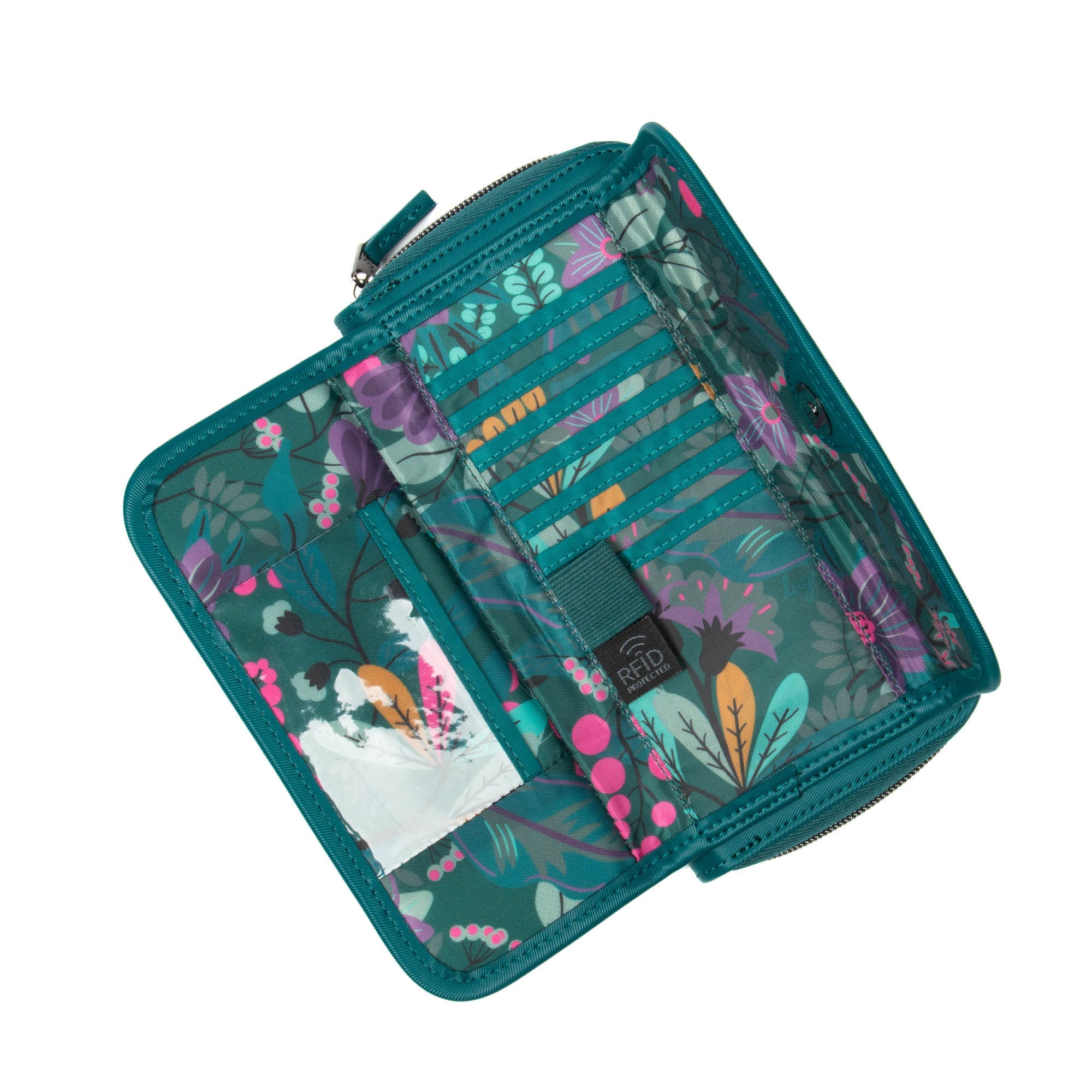 Kickflip SE Satin Luxe VL RFID Wallet - TEAL - KickflipSE_SatinLuxe_Teal_02